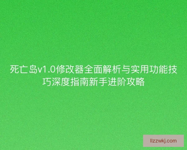 死亡岛v1.0修改器全面解析与实用功能技巧深度指南新手进阶攻略