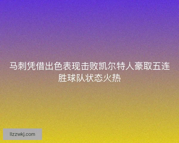 马刺凭借出色表现击败凯尔特人豪取五连胜球队状态火热